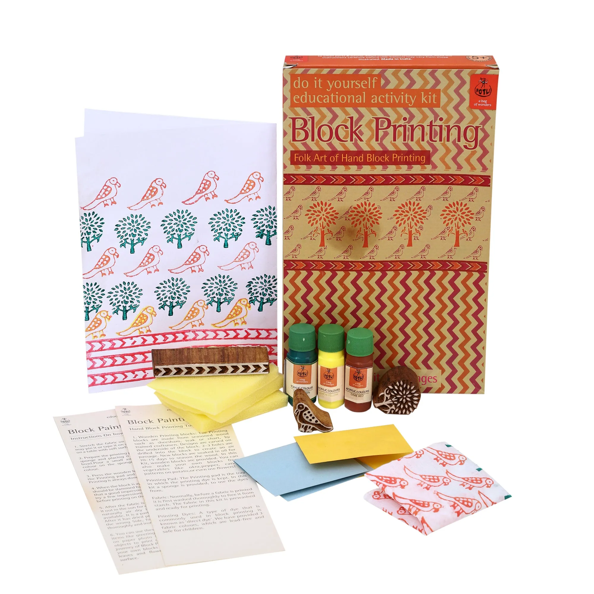 DIY Wooden Block printing Craft kit Classic
