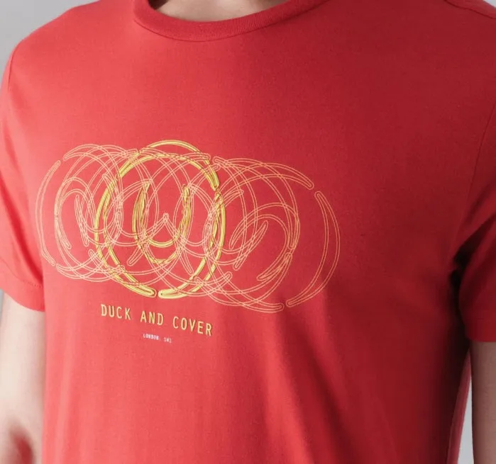 Duck And Cover Teknic T-Shirt - Mars Red