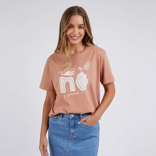 Etched Geo Tee - Clay