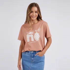 Etched Geo Tee - Clay