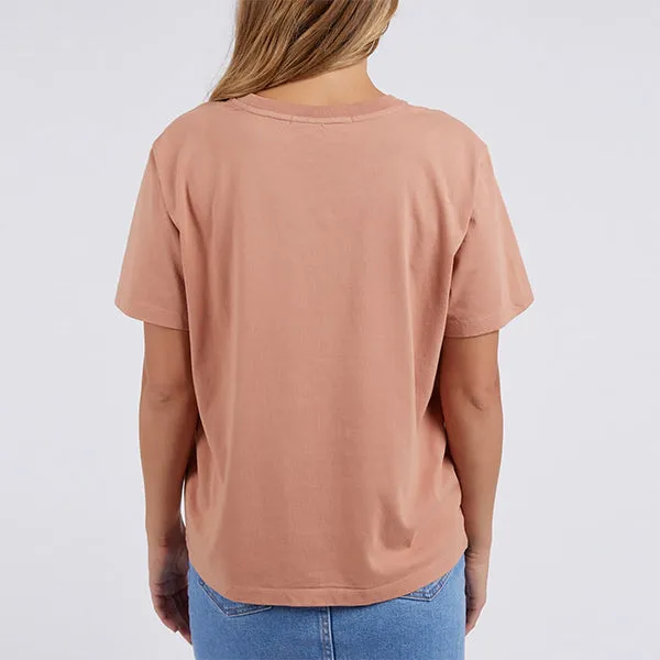 Etched Geo Tee - Clay