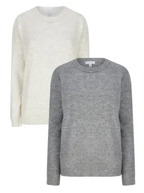 Ex Topshop Ladies Long Sleeve Crewneck Jumper Knit