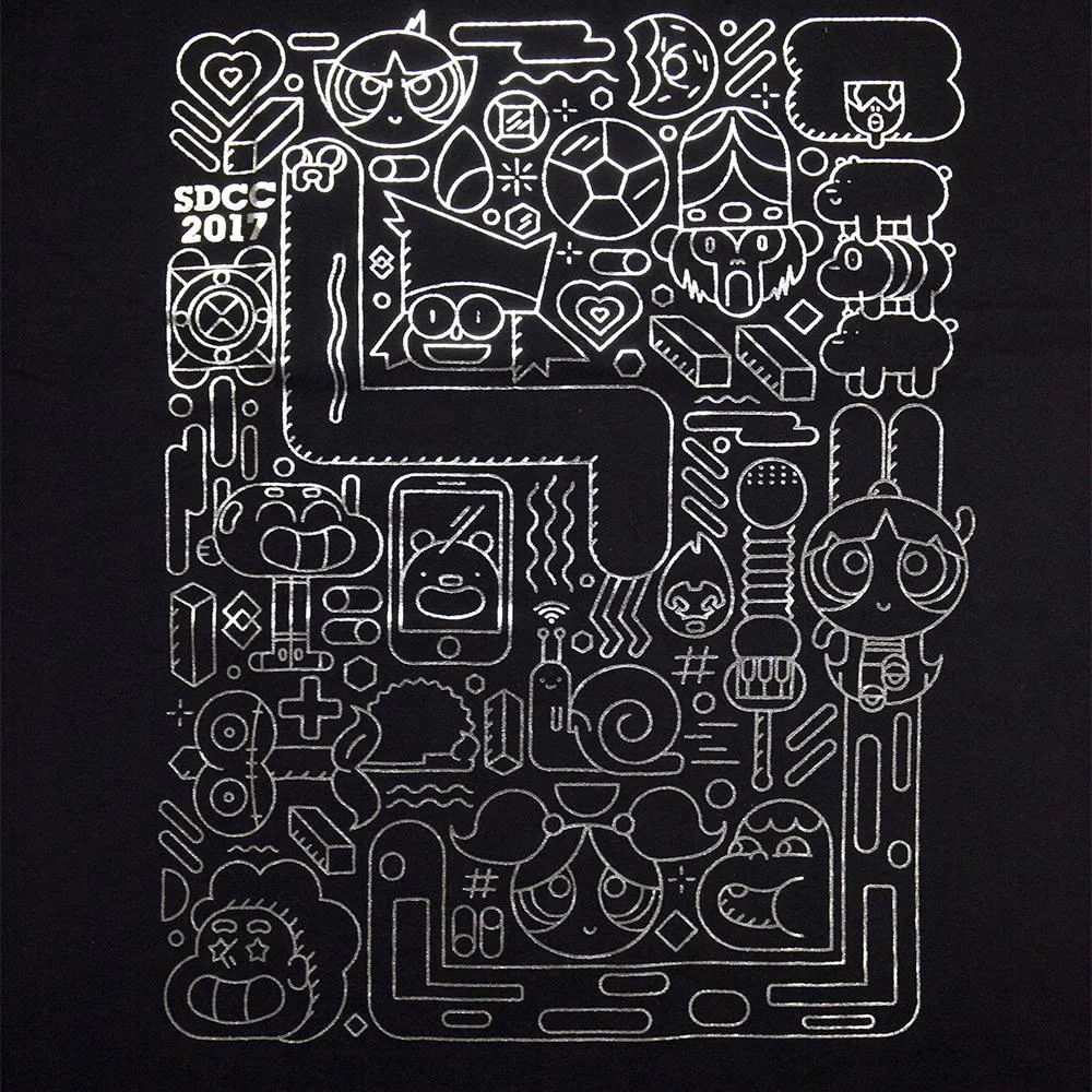 Exclusive San Diego Comic-Con 2017 Black Foil T-Shirt