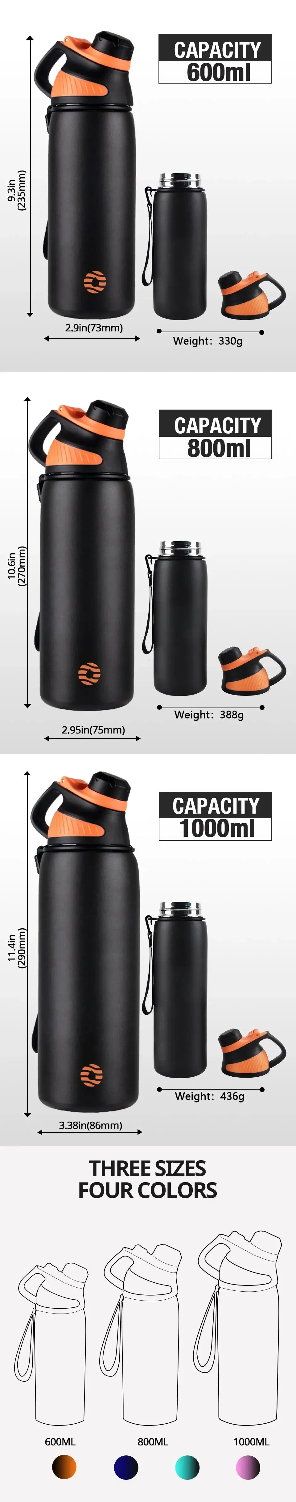 FEIJIAN Thermos Bottle With Magnetic Lid
