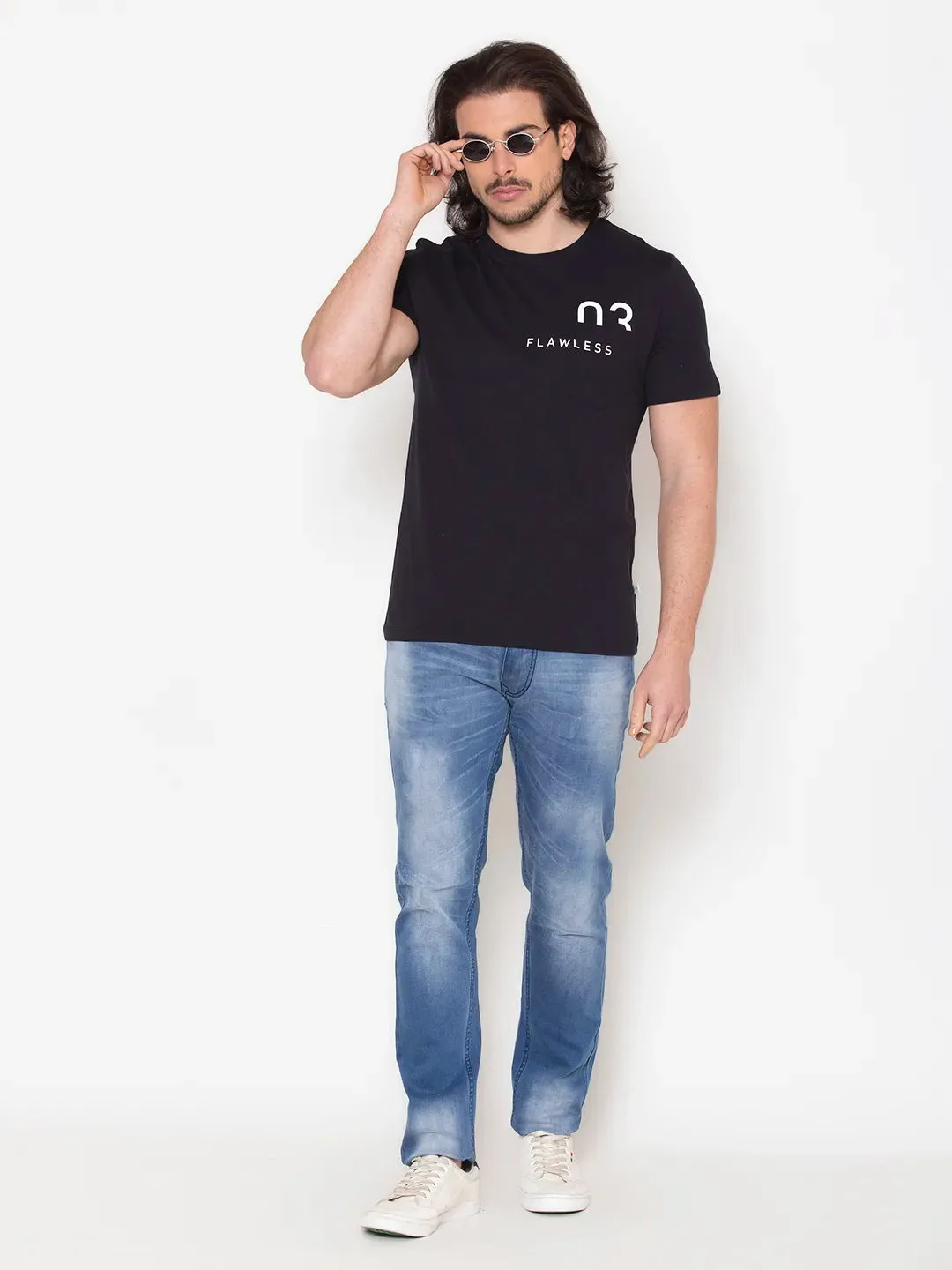 Flawless Graphic Black Men T-Shirt