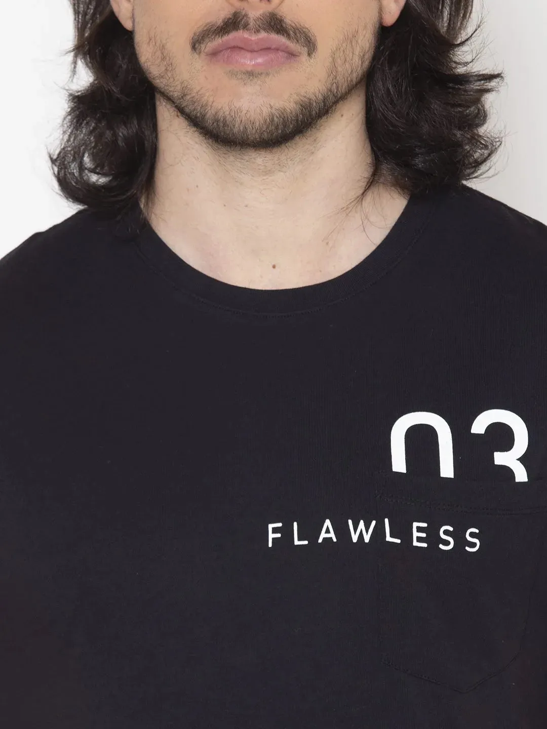 Flawless Graphic Black Men T-Shirt