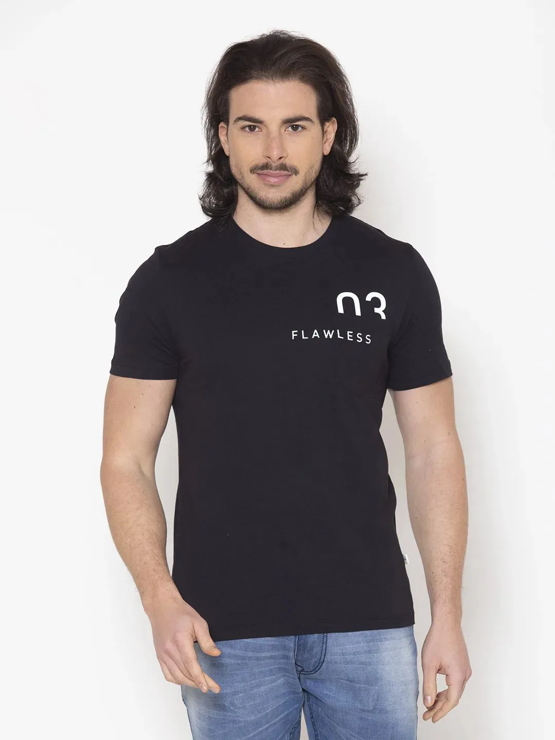 Flawless Graphic Black Men T-Shirt