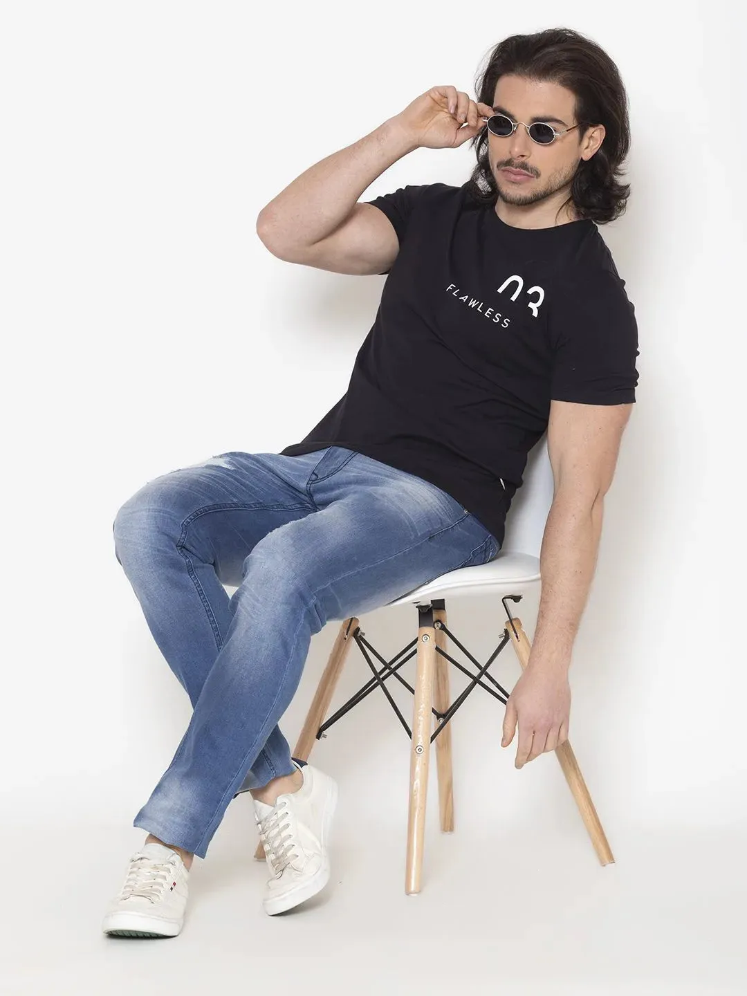 Flawless Graphic Black Men T-Shirt