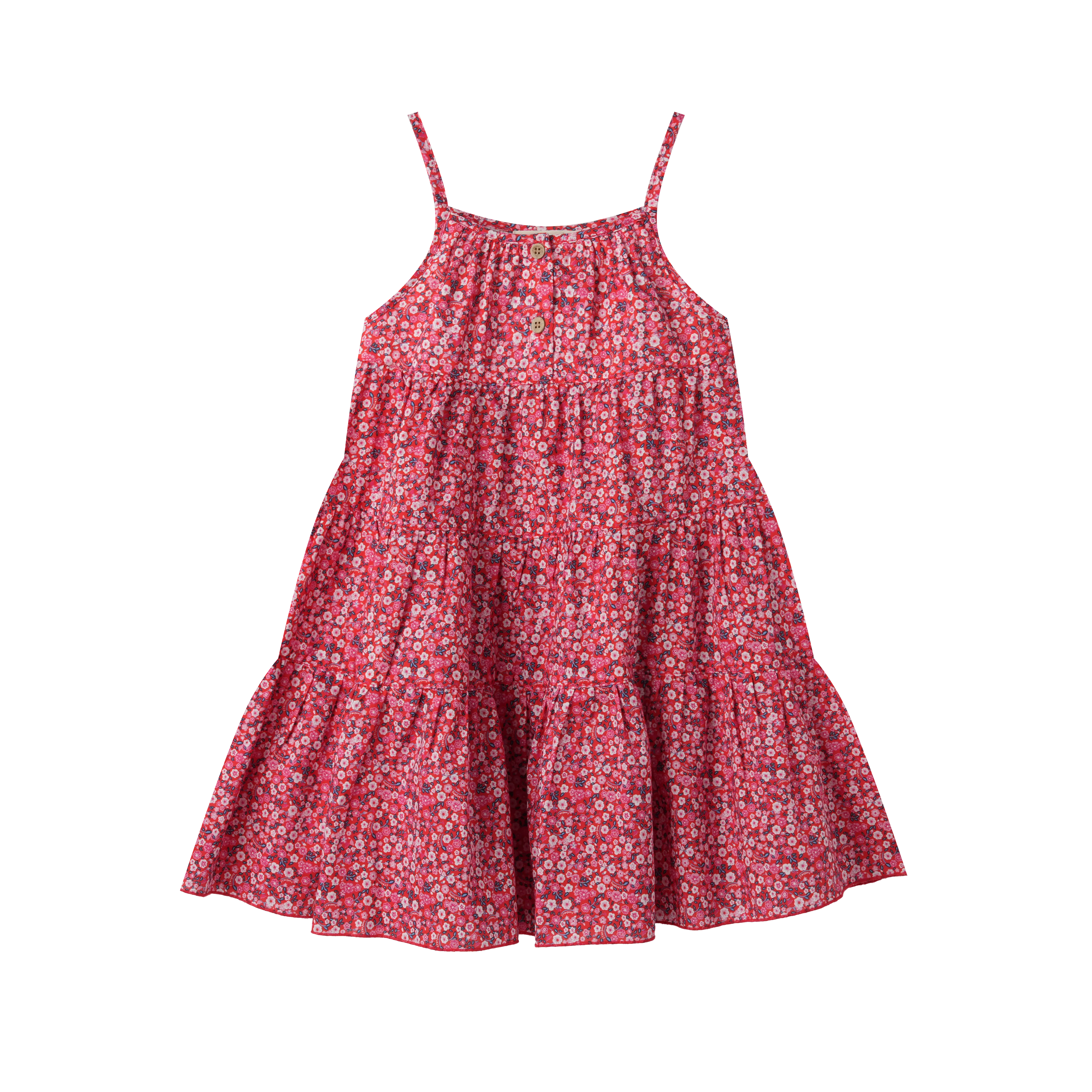 floral tiered jumper - liberty red