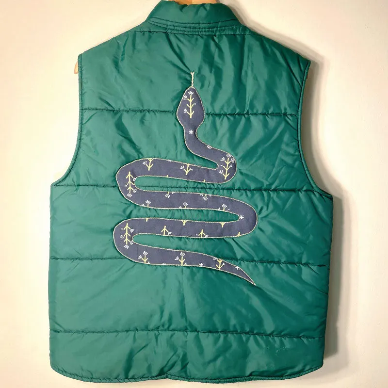 forest green vintage one-of-a-kind vest