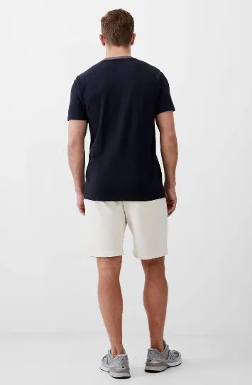 French Connection Crew Neck Popcorn T-Shirt - Navy/Grey