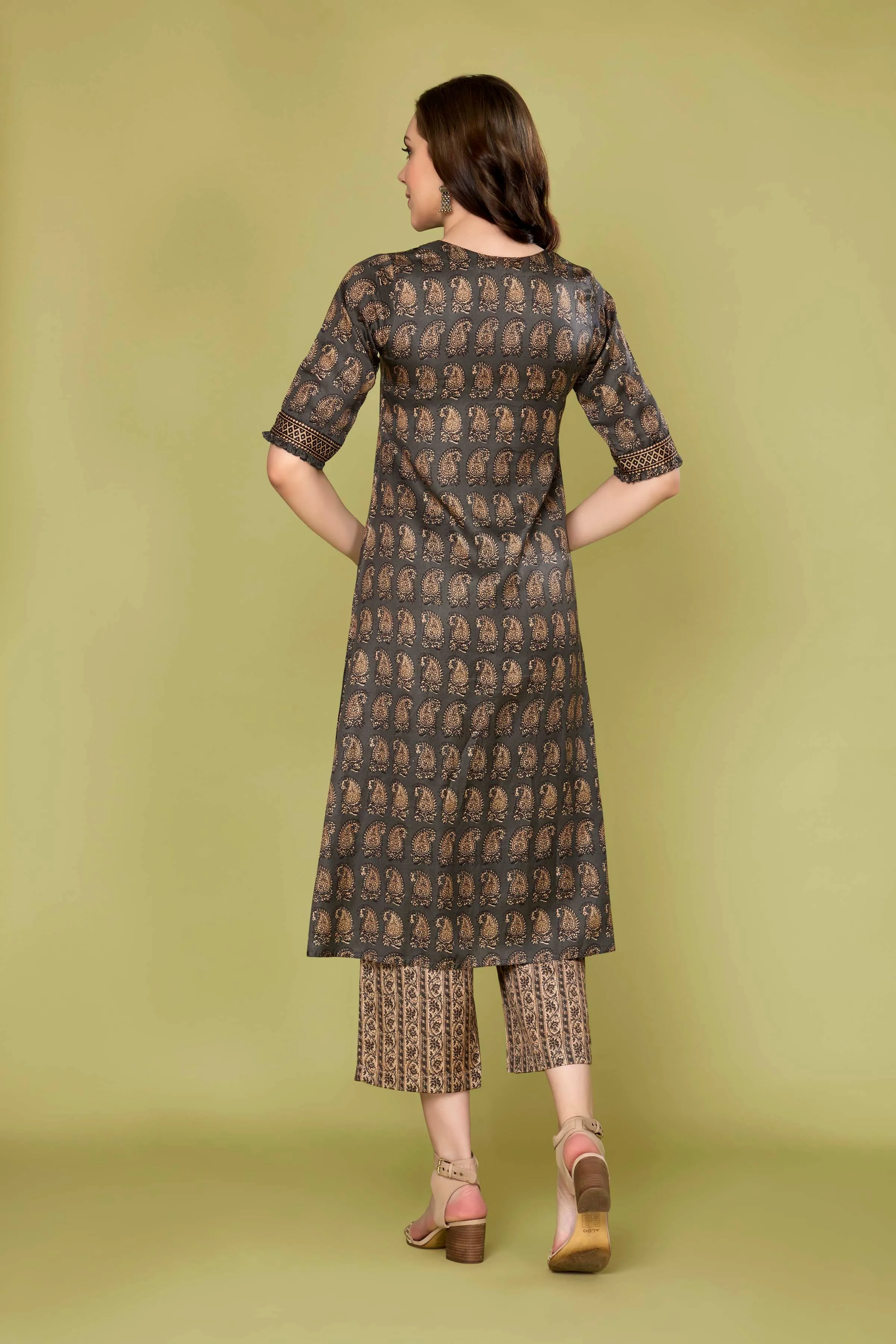 Grey Green Co-ord Set