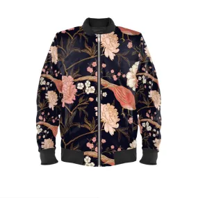 Harajuku Bomber Jacket in Velvet or Satin
