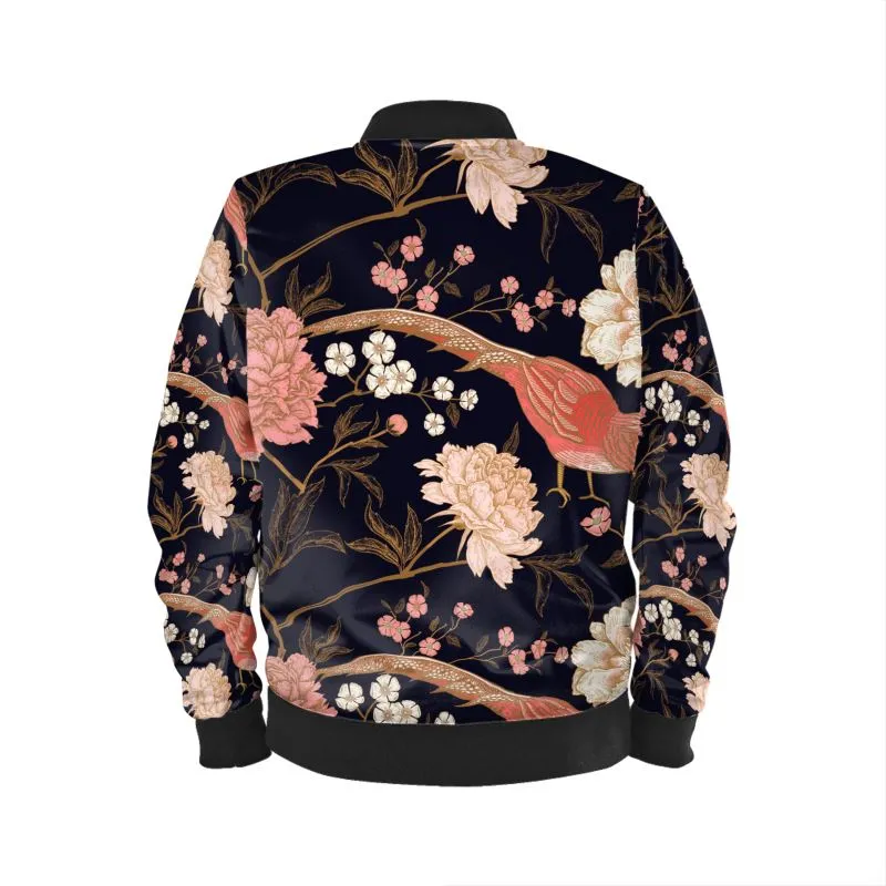 Harajuku Bomber Jacket in Velvet or Satin