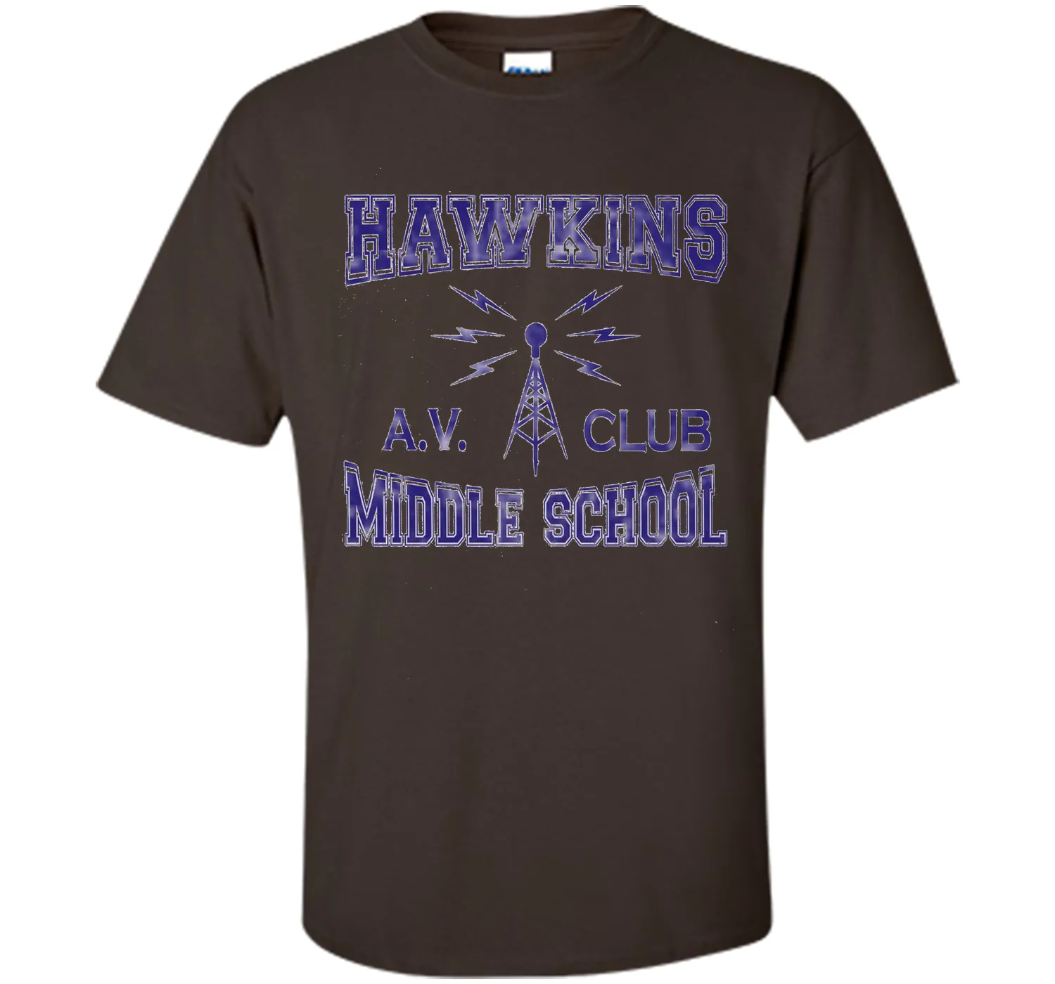Hawkins Middle School AV Club Distressed T-Shirt