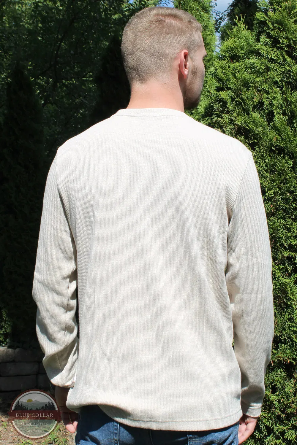 Heathered Waffle Henley NRM2208