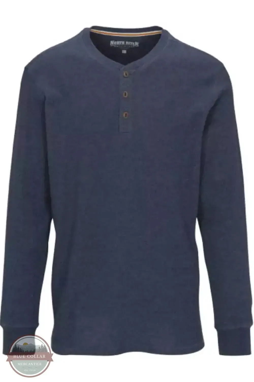 Heathered Waffle Henley NRM2208