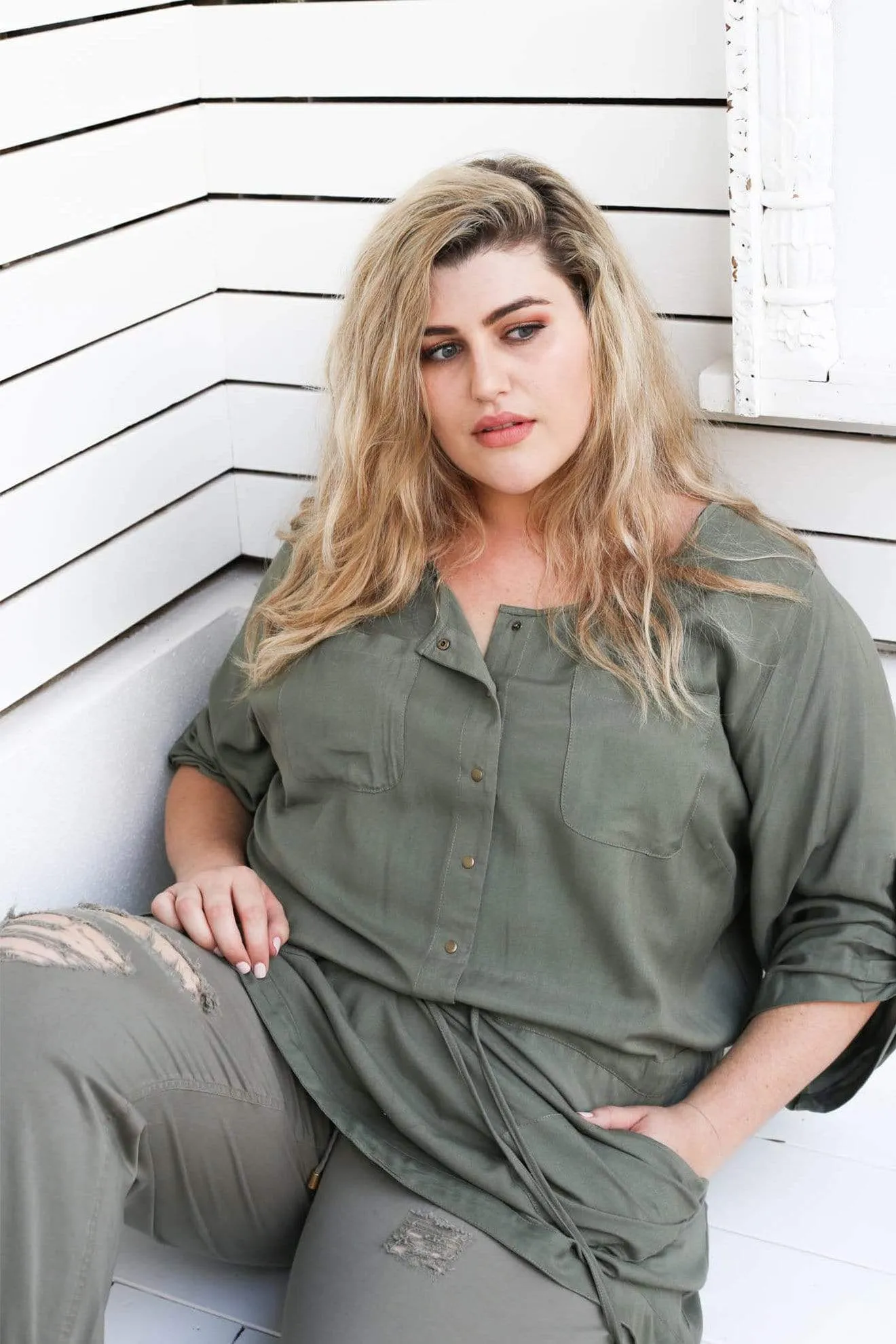 Indus Tunic // Muted Green