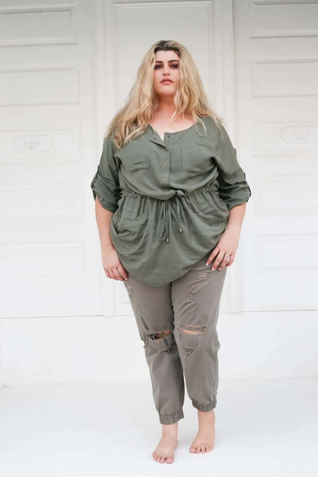 Indus Tunic // Muted Green