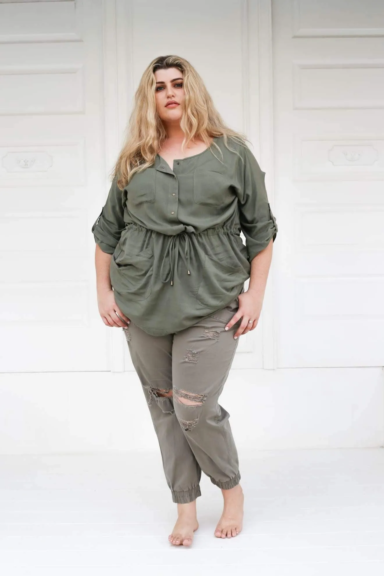 Indus Tunic // Muted Green