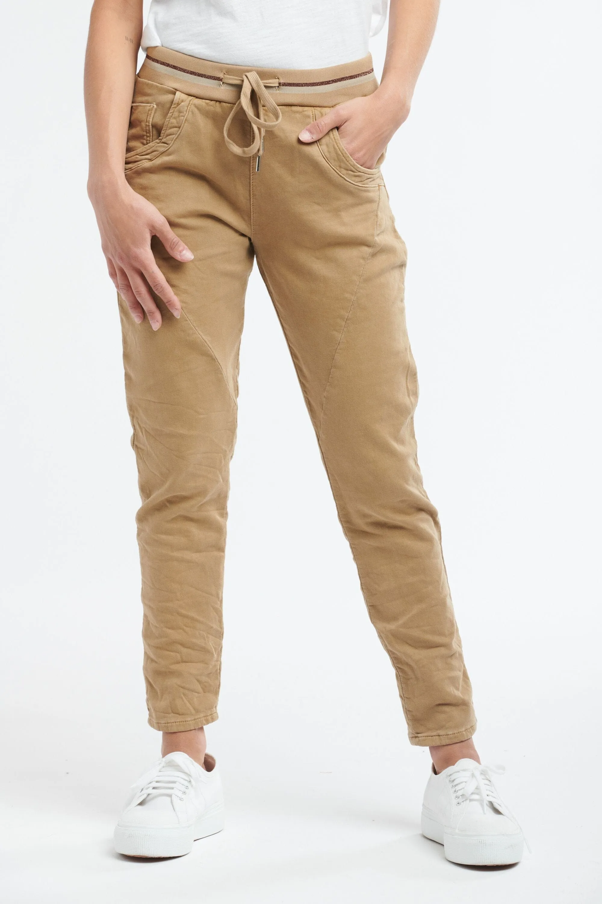 ITALIAN STAR Ralph Jogger Jeans - Caramel