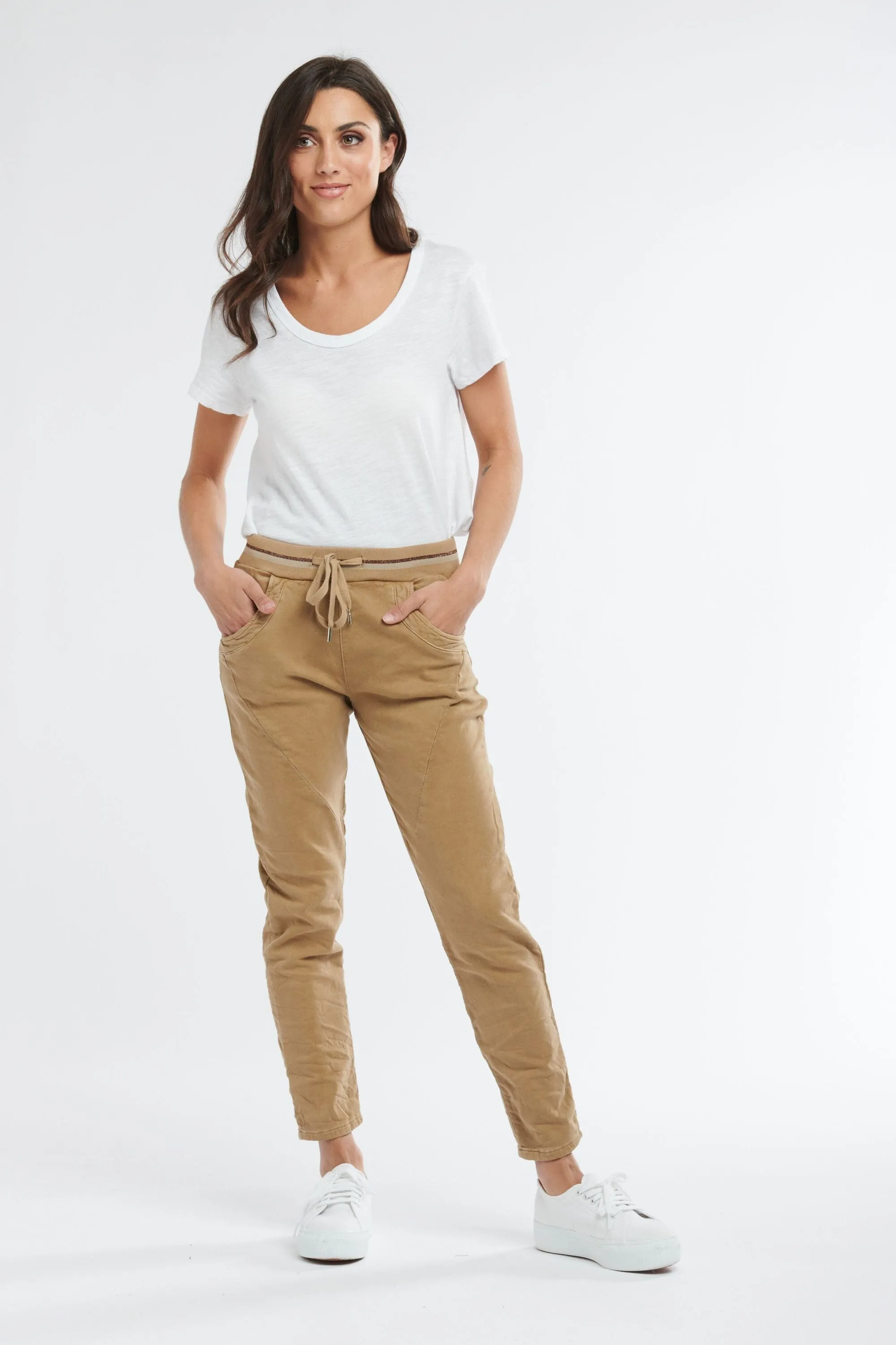 ITALIAN STAR Ralph Jogger Jeans - Caramel