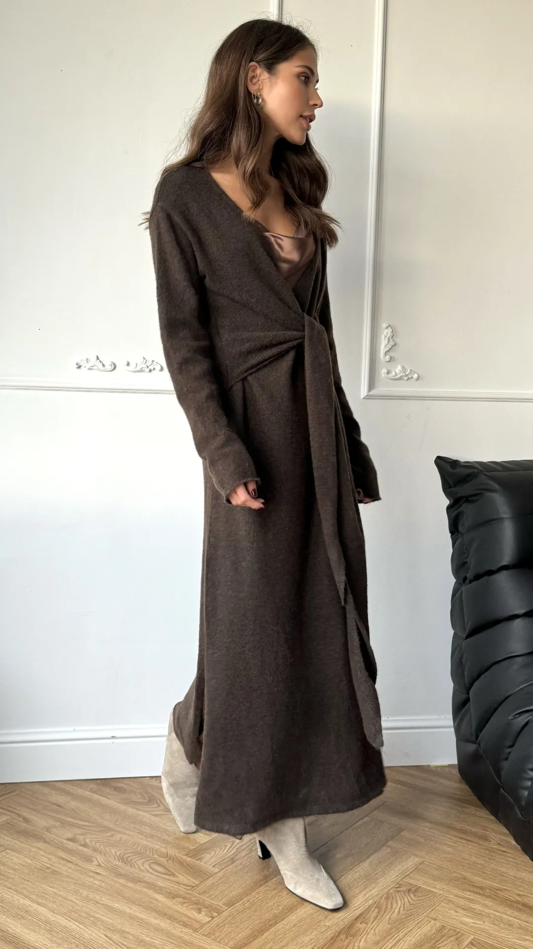 KEIRA DRESS - DARK ESPRESSO