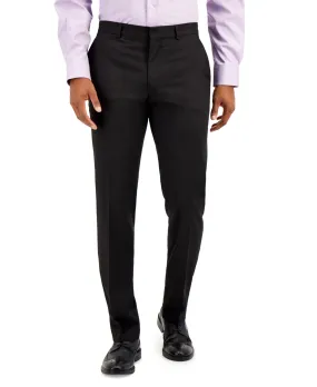 Kenneth Cole Reaction Mens Slim fit Dress Pants 36X30 Black Solid