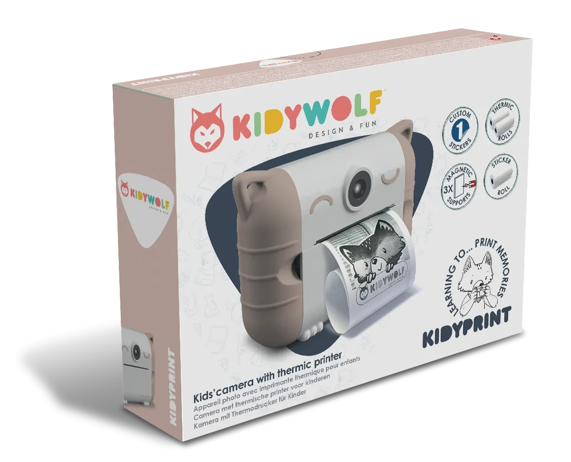 Kidywolf Kidyprint Camera Thermal Printer | Peach