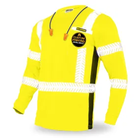 KwikSafety RENAISSANCE MAN Safety Shirt (FISHBONE TAPE) Class 3 Long Sleeve ANSI Tested OSHA Compliant Hi Vis Reflective PPE - Model No.: KS4402