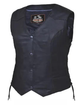 Ladies PREMIUM Tradtional Vest - Side Laces