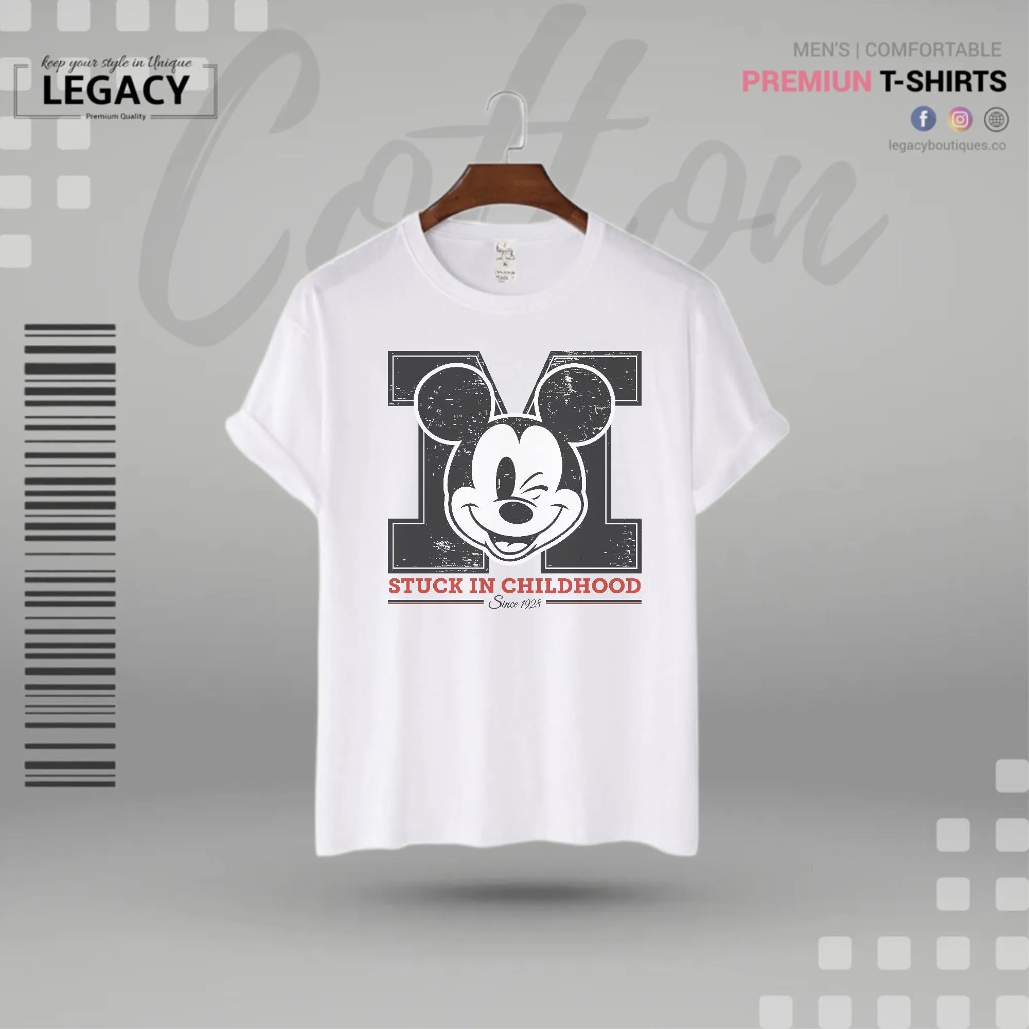 Legacy Men's Micky Printed Designer Edition T-Shirt
