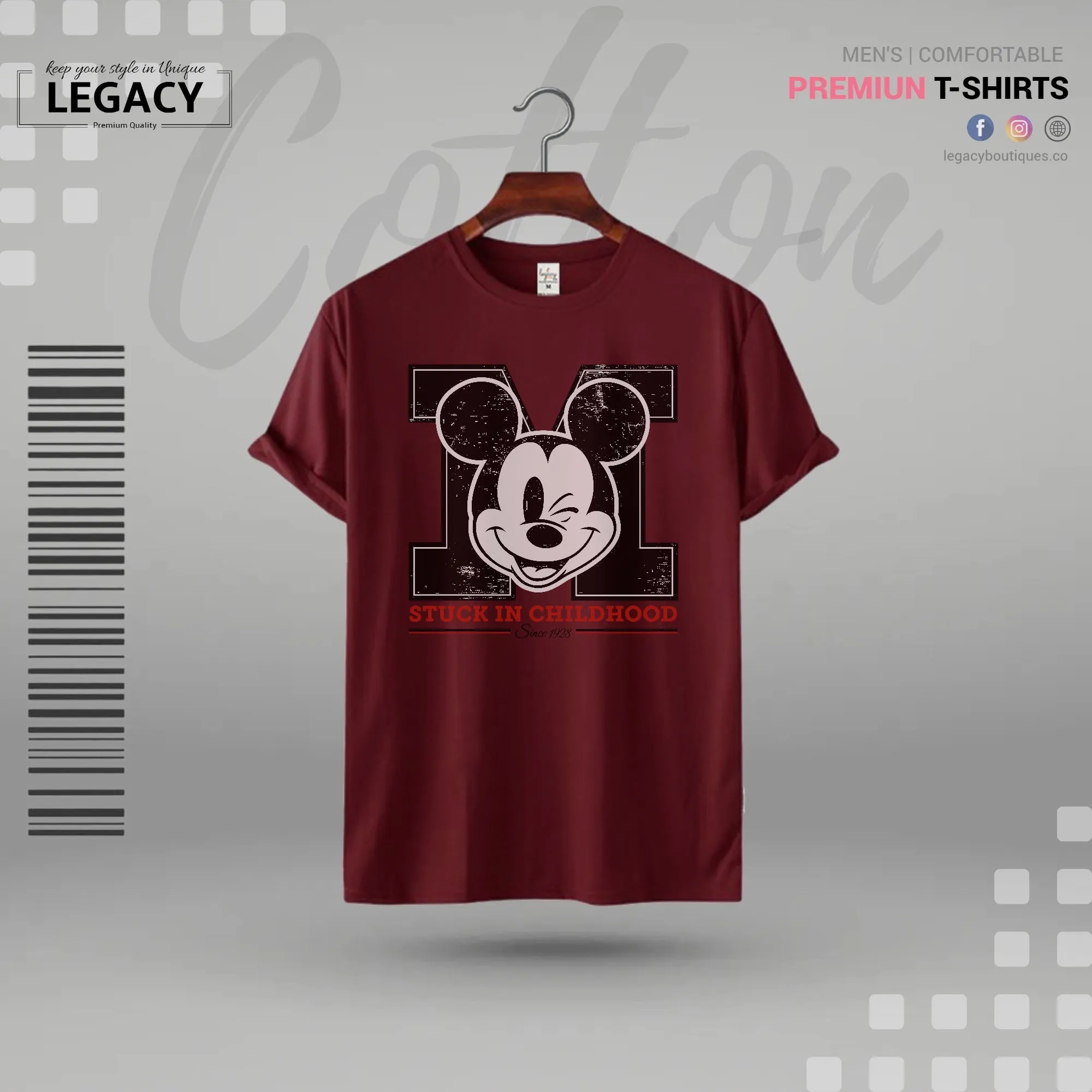 Legacy Men's Micky Printed Designer Edition T-Shirt