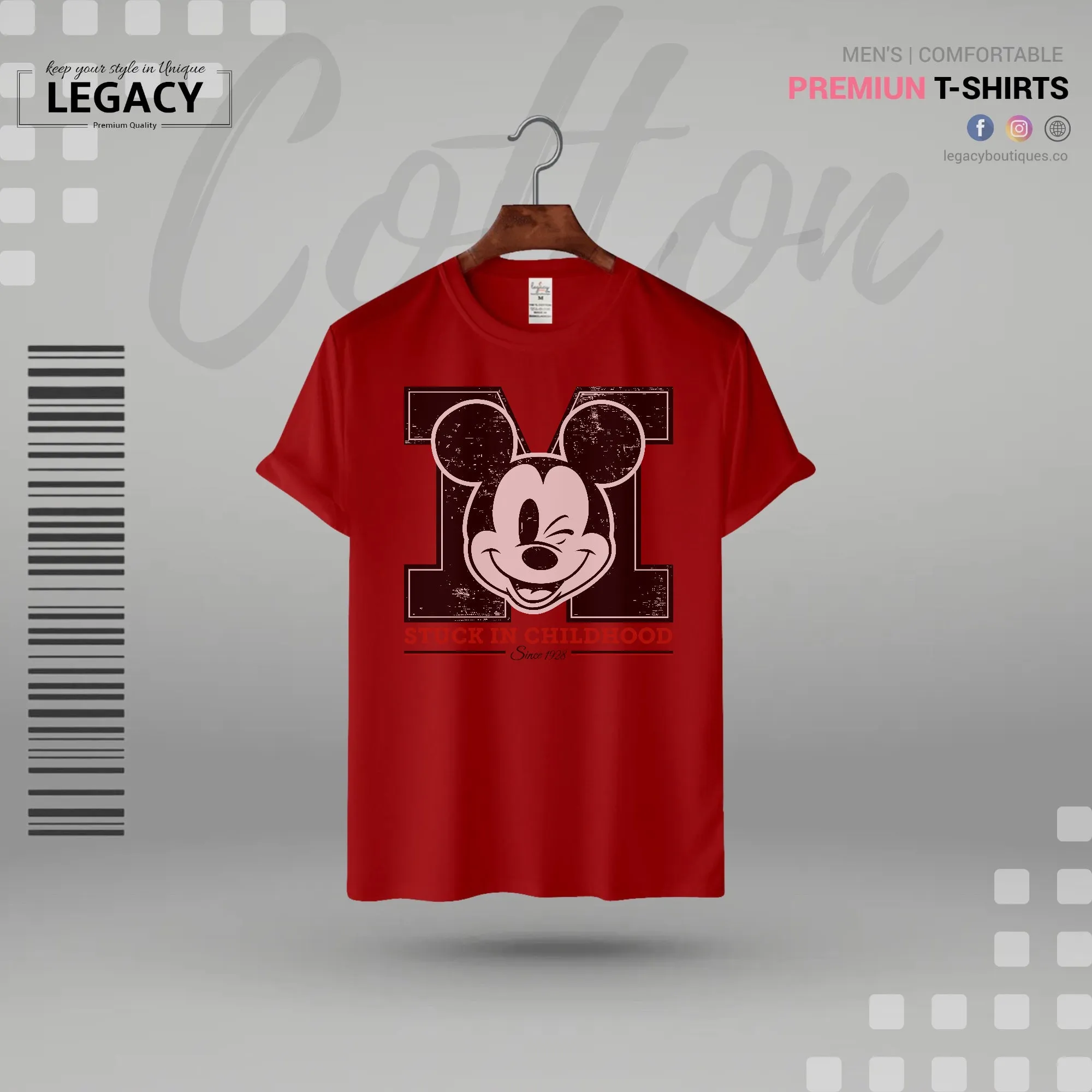Legacy Men's Micky Printed Designer Edition T-Shirt