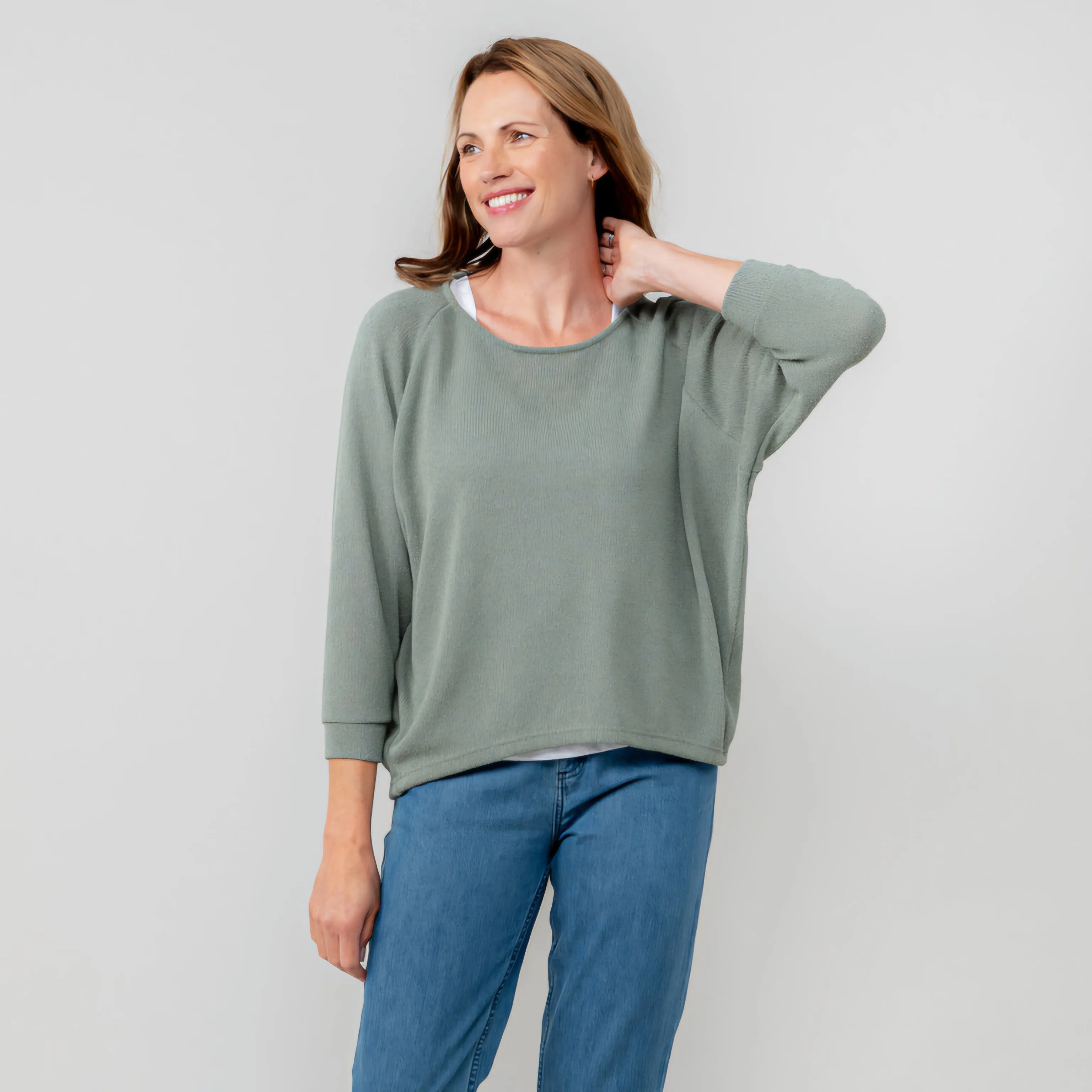 Lily & Me Laburnum Top in Sage