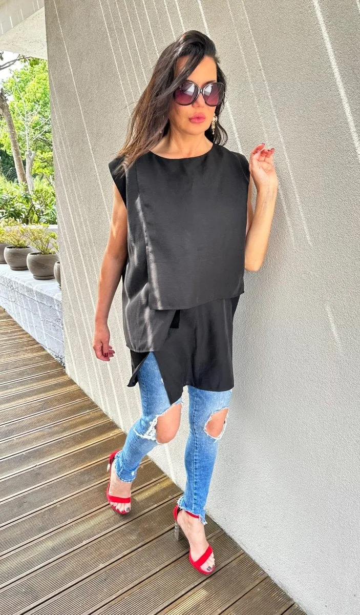 Linen Black Tunic ALLA