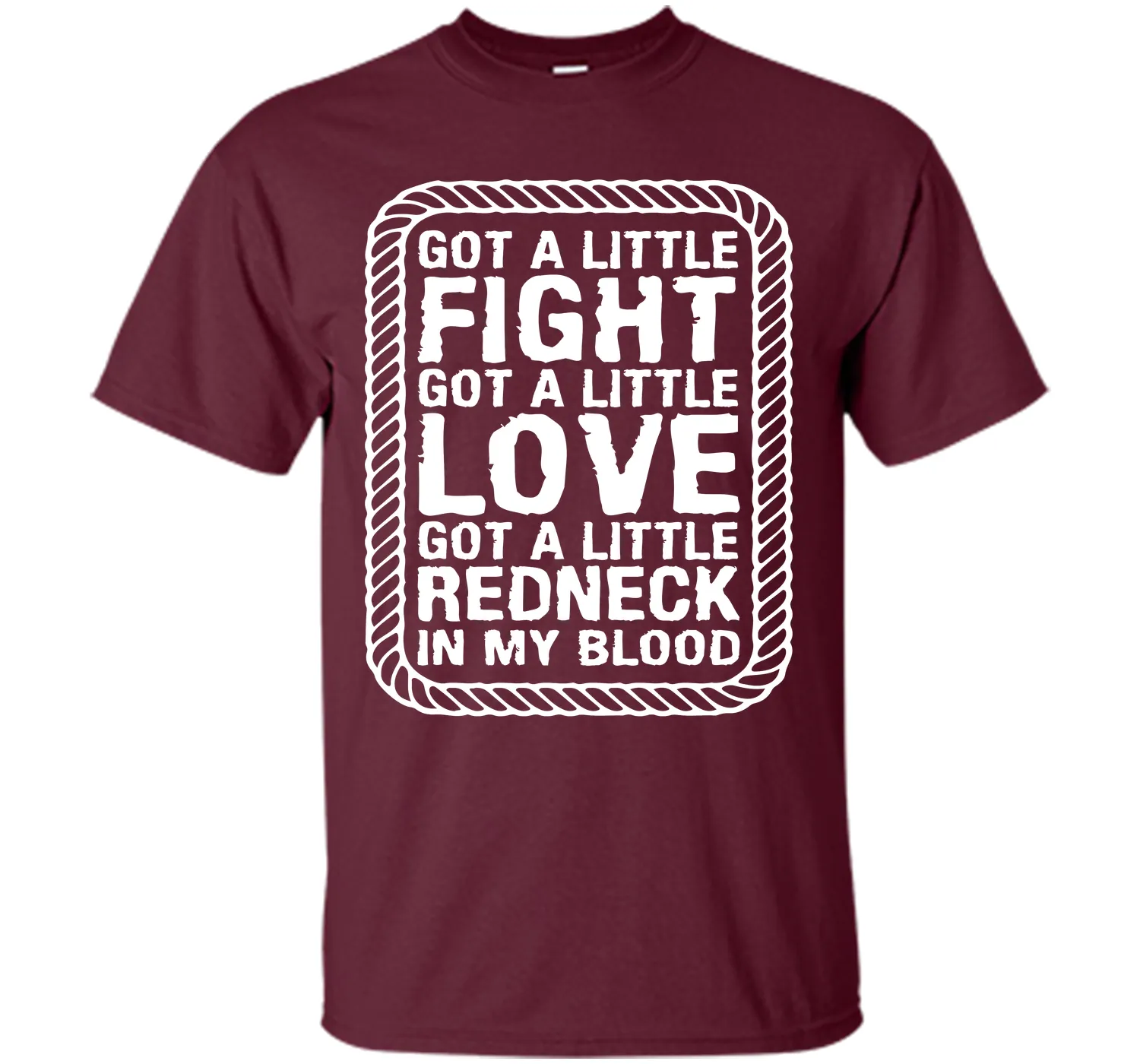 Little Fight Love and Redneck in My Blood T-shirt T-Shirt