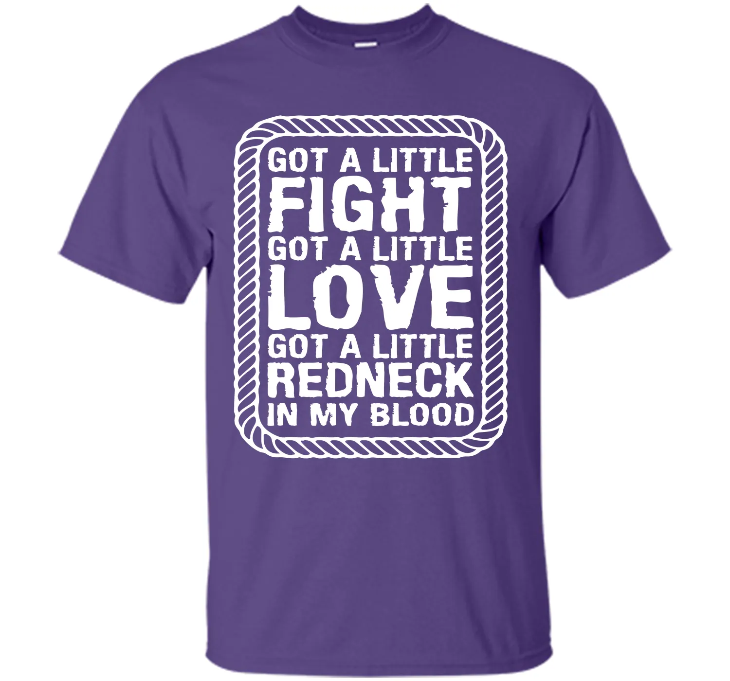 Little Fight Love and Redneck in My Blood T-shirt T-Shirt