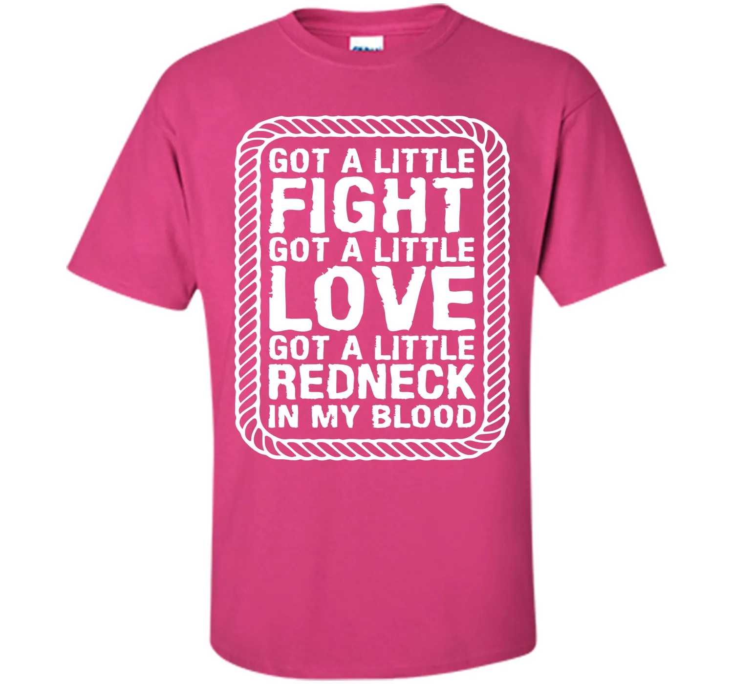 Little Fight Love and Redneck in My Blood T-shirt T-Shirt