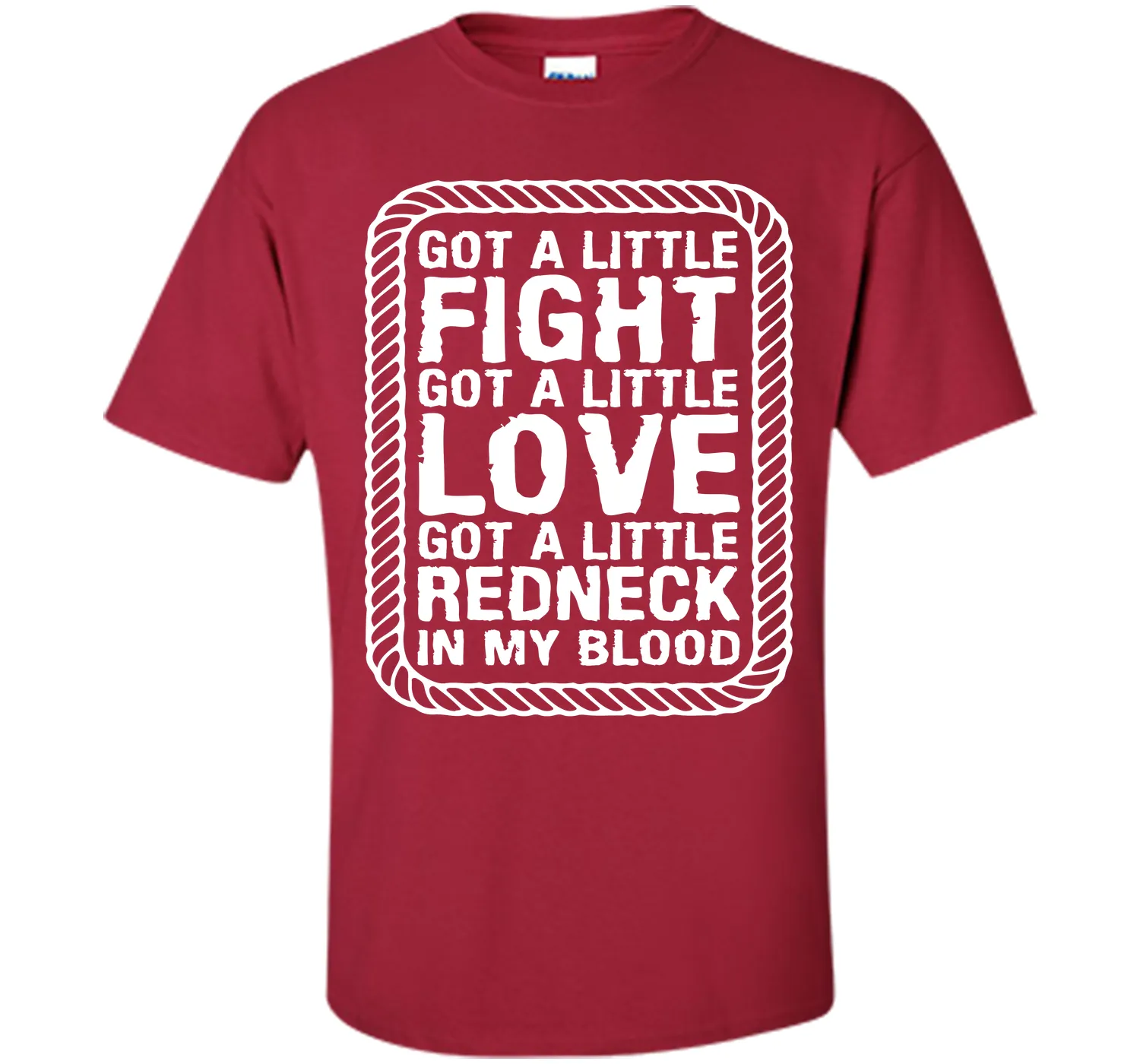 Little Fight Love and Redneck in My Blood T-shirt T-Shirt