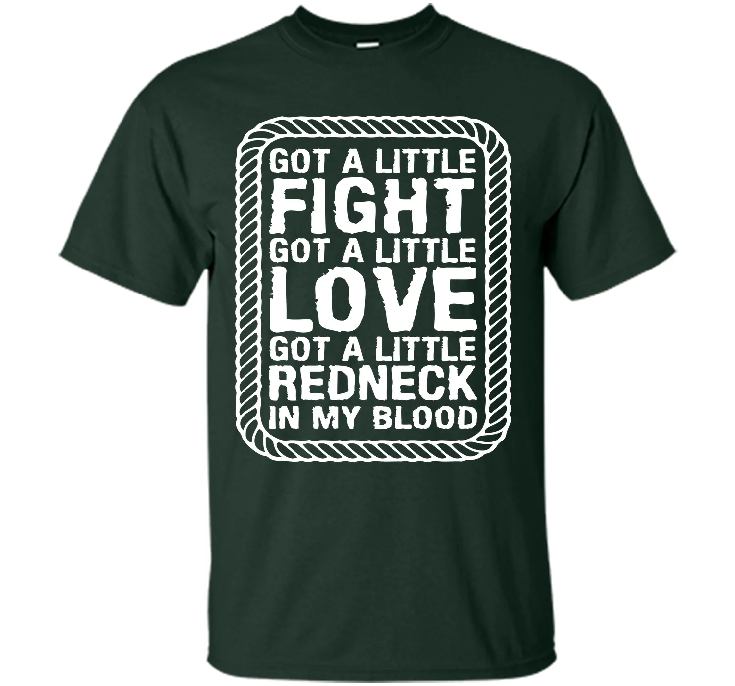 Little Fight Love and Redneck in My Blood T-shirt T-Shirt