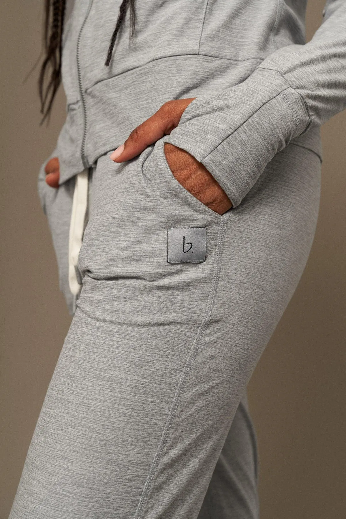 Lounge Jogger en Gris Melange