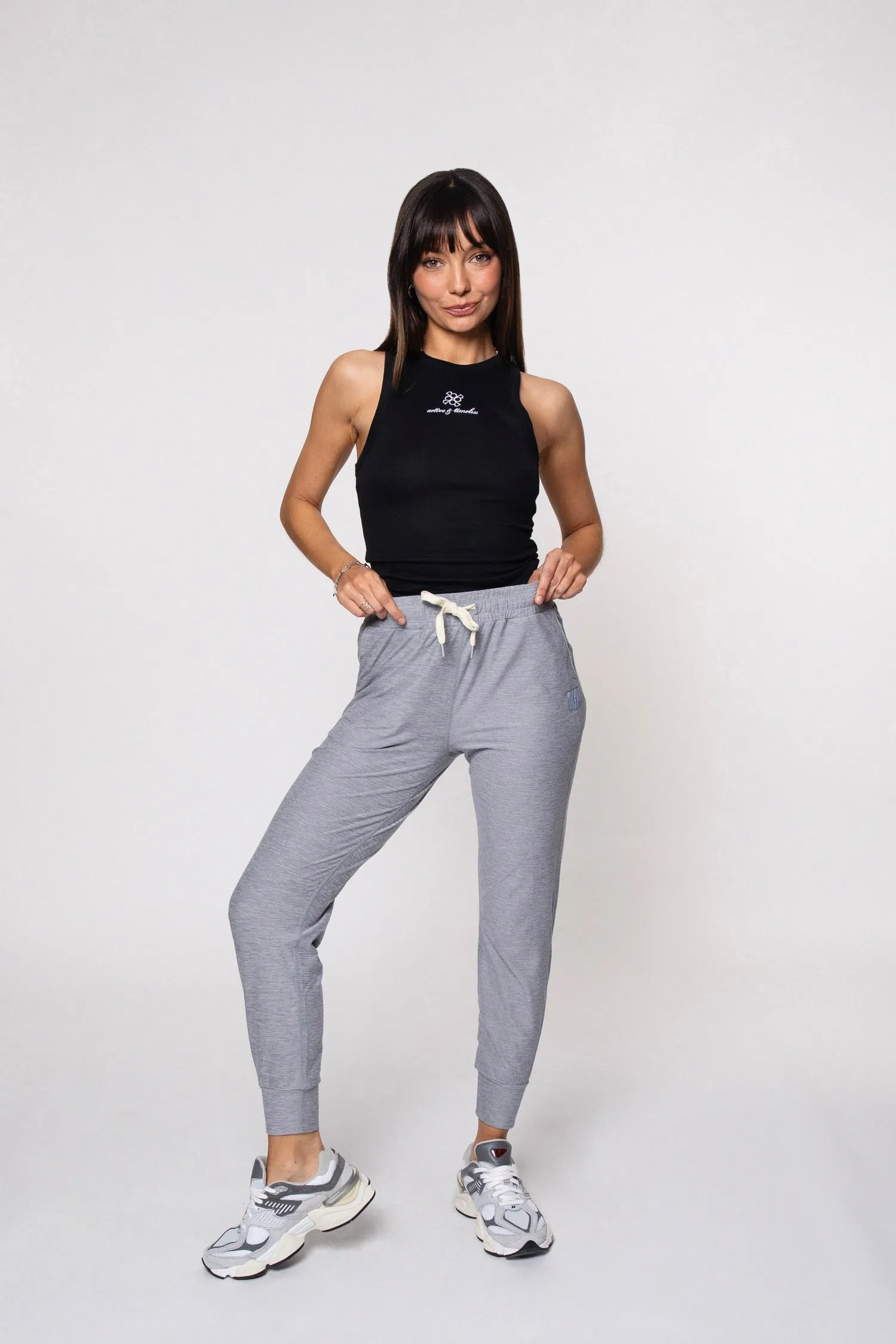 Lounge Jogger en Gris Melange