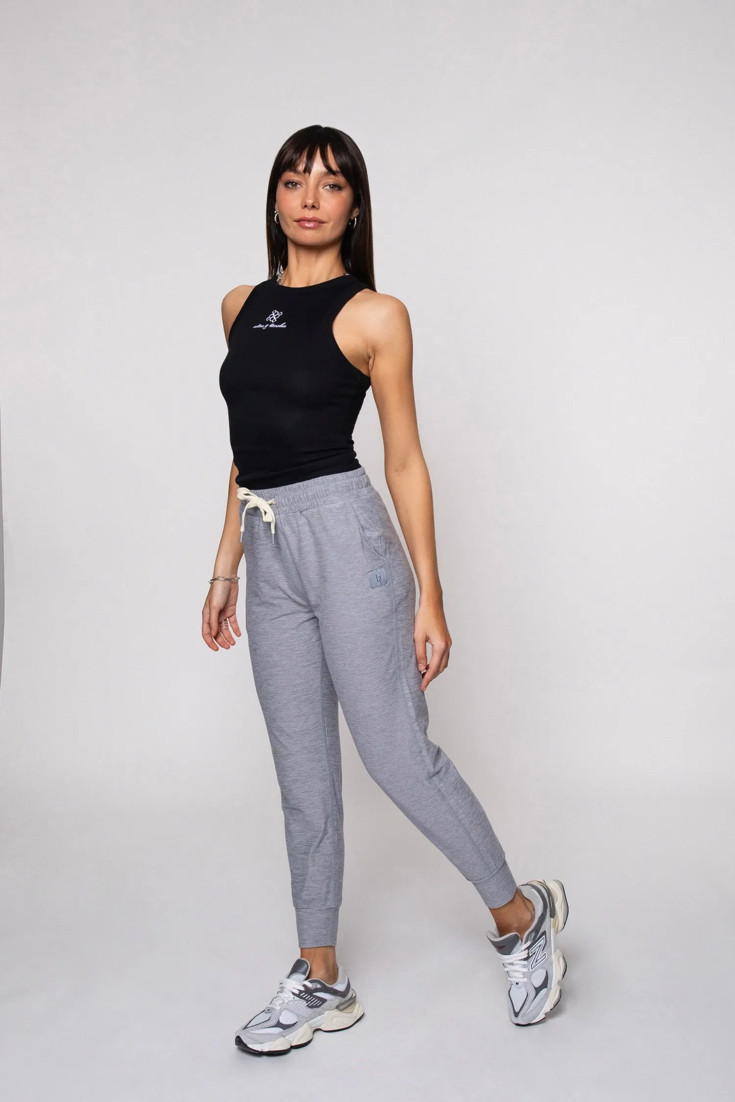 Lounge Jogger en Gris Melange