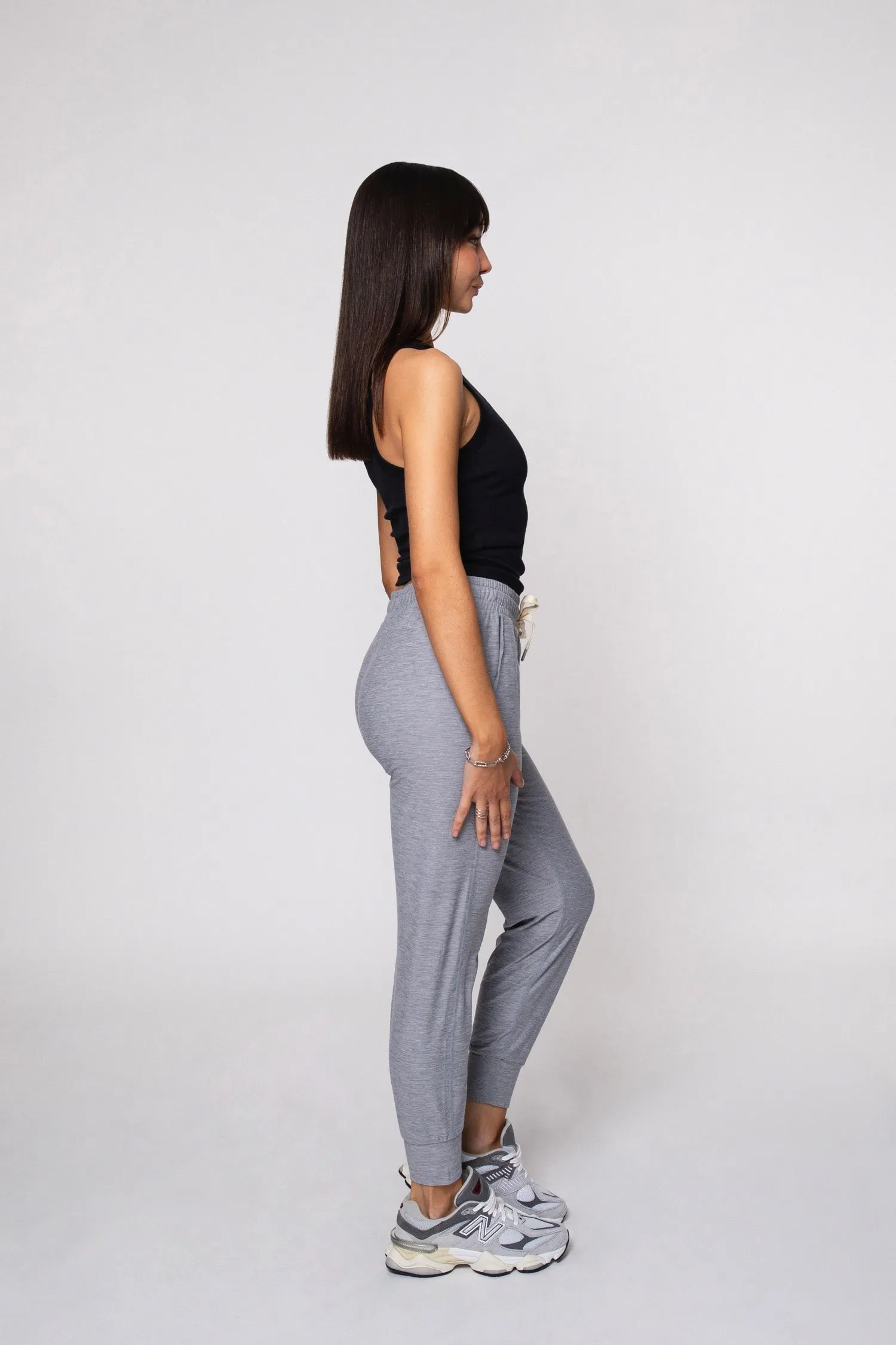 Lounge Jogger en Gris Melange