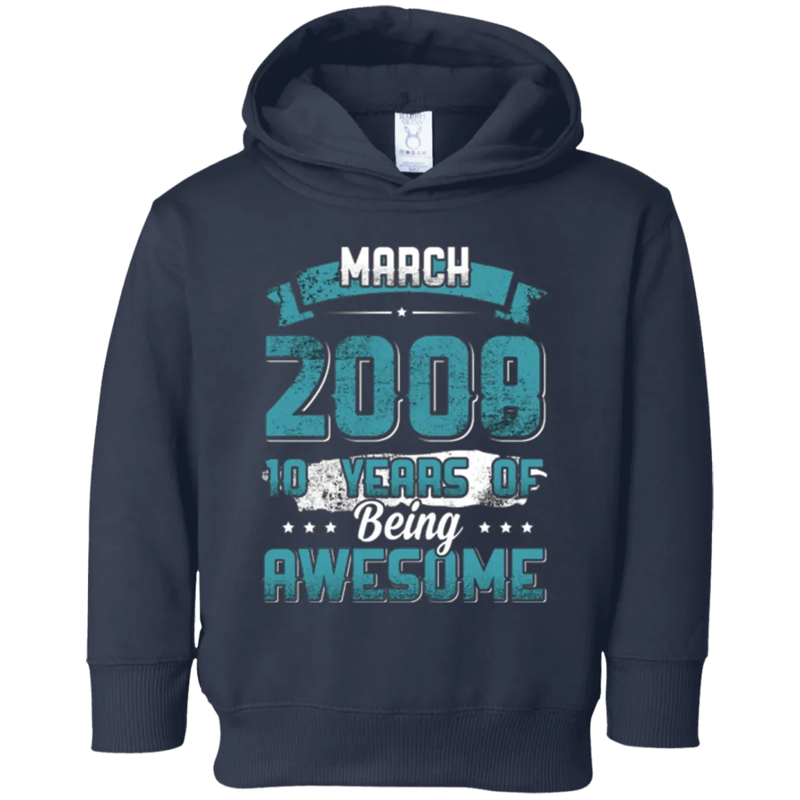 March 2008 Birthday 10 Years Of Being Awesome T-Shirt