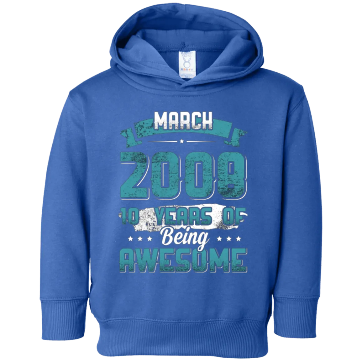March 2008 Birthday 10 Years Of Being Awesome T-Shirt