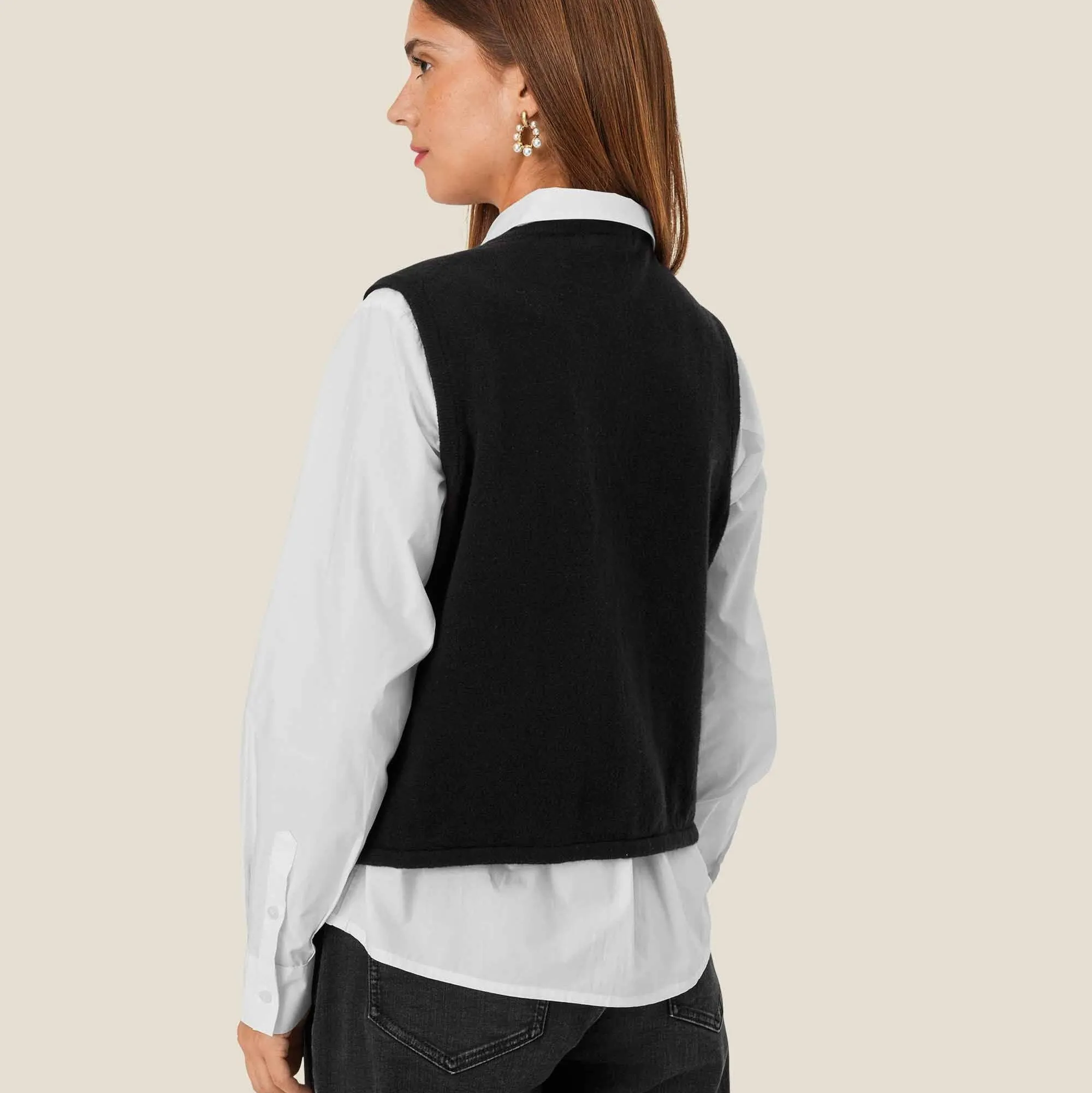 Masai Lyric Knitted Vest In Black