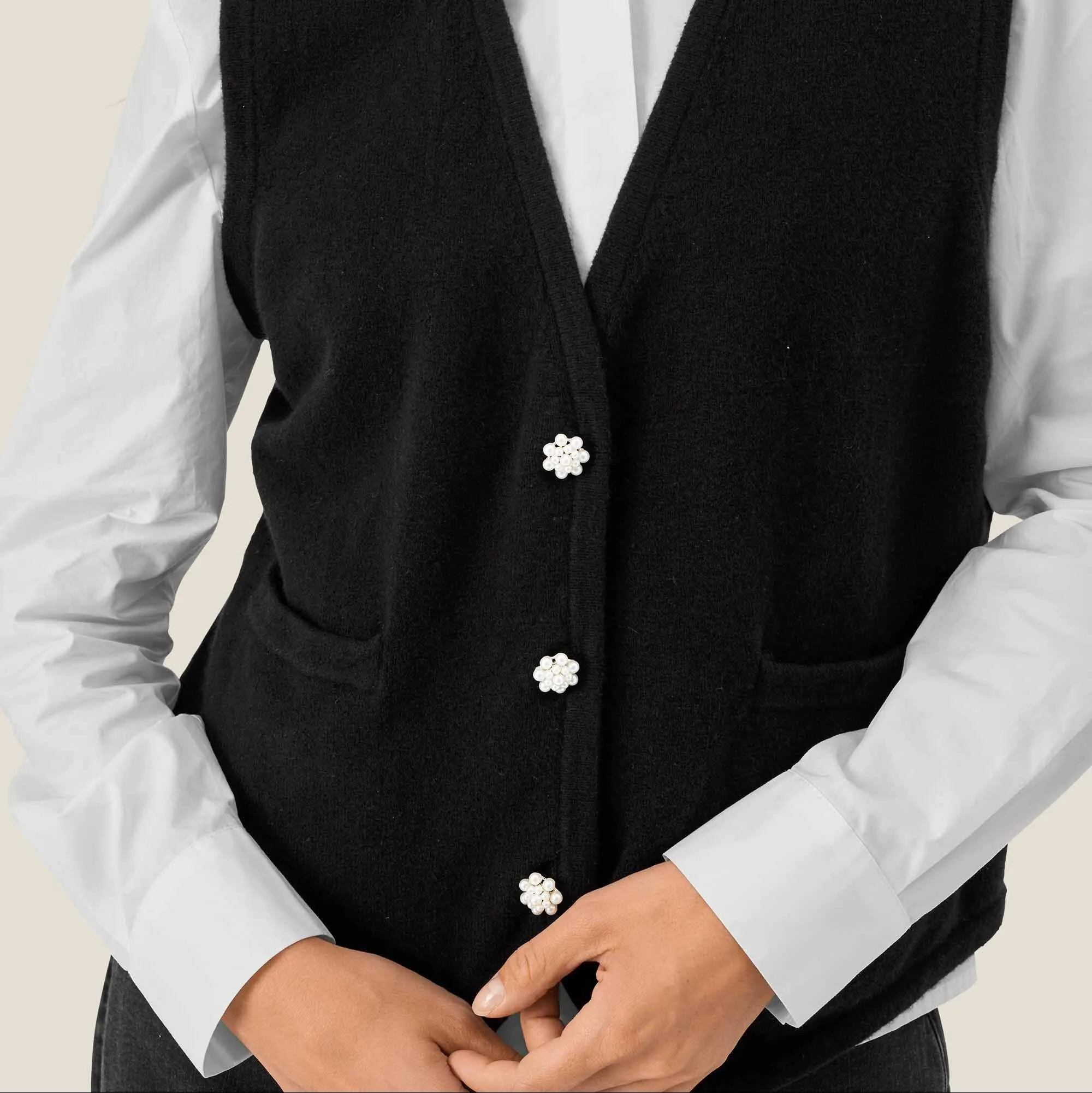 Masai Lyric Knitted Vest In Black