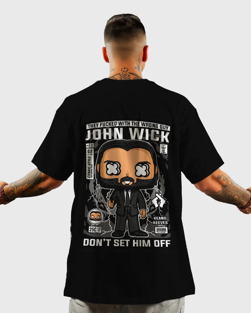 Mens Oversized Tshirt Movies John Wick